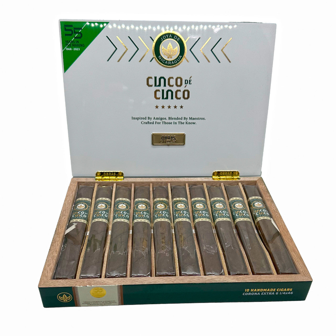Charuto Joya de Nicarágua Cinco de Cinco Corona Extra cx/10 Reidocharuto